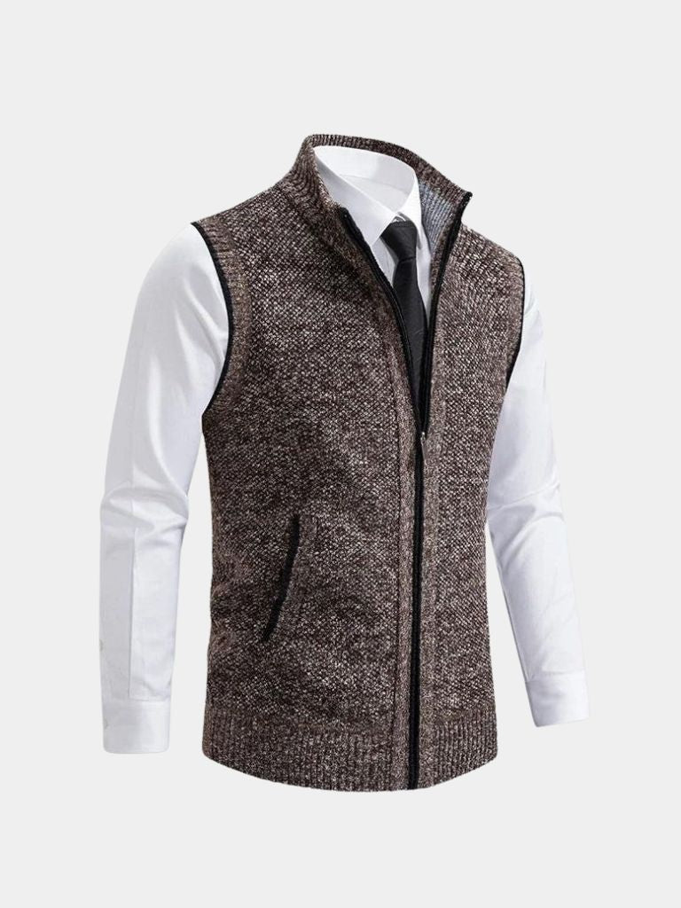 Johann | Elegantes Gilet mit Reißverschluss