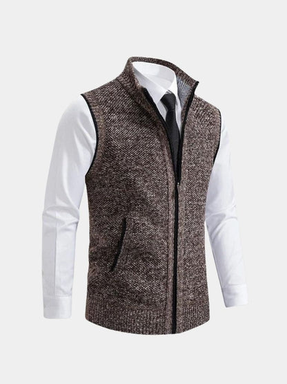Johann | Elegantes Gilet mit Reißverschluss