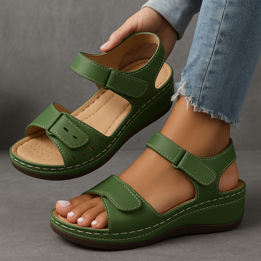 Veera™ | Elegante Keilabsatz-Sandalen