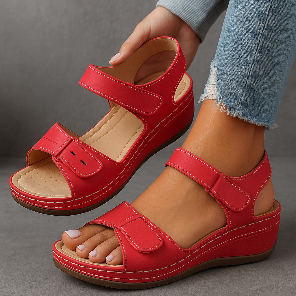 Veera™ | Elegante Keilabsatz-Sandalen