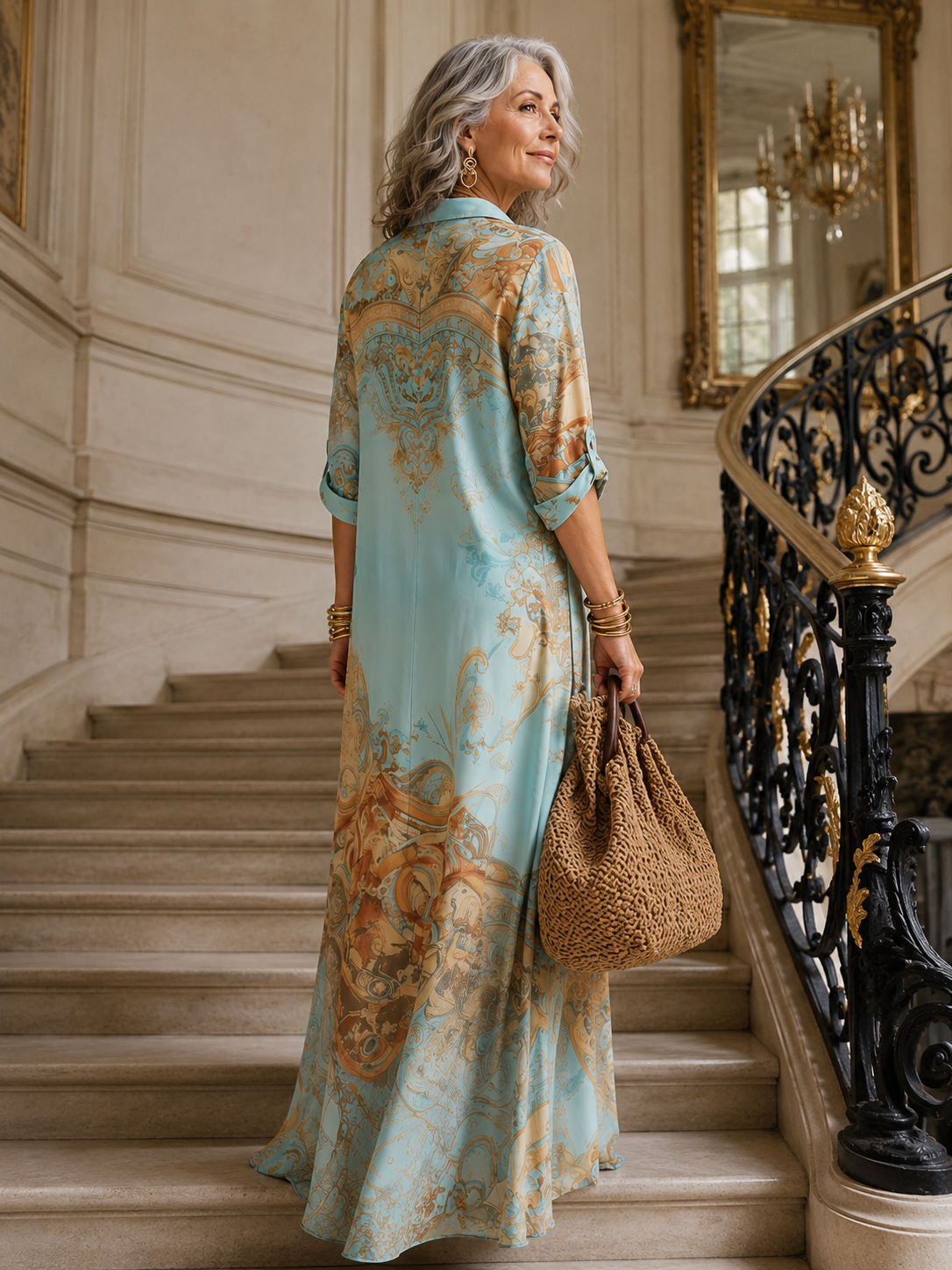 Evalexy I Maxi-Kleid Print Luxury