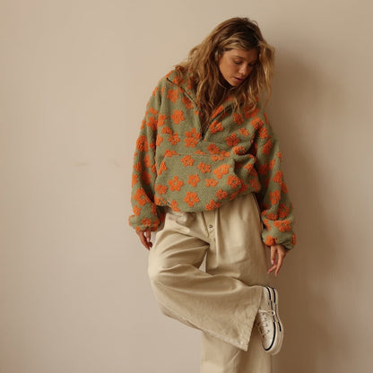 Daisy™ Fleece-Pullover Bloom – Kuschelig Warm