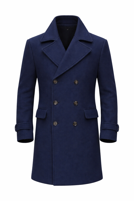 Lorenzo™  | Herren Winter Wollmantel Doppelreiher