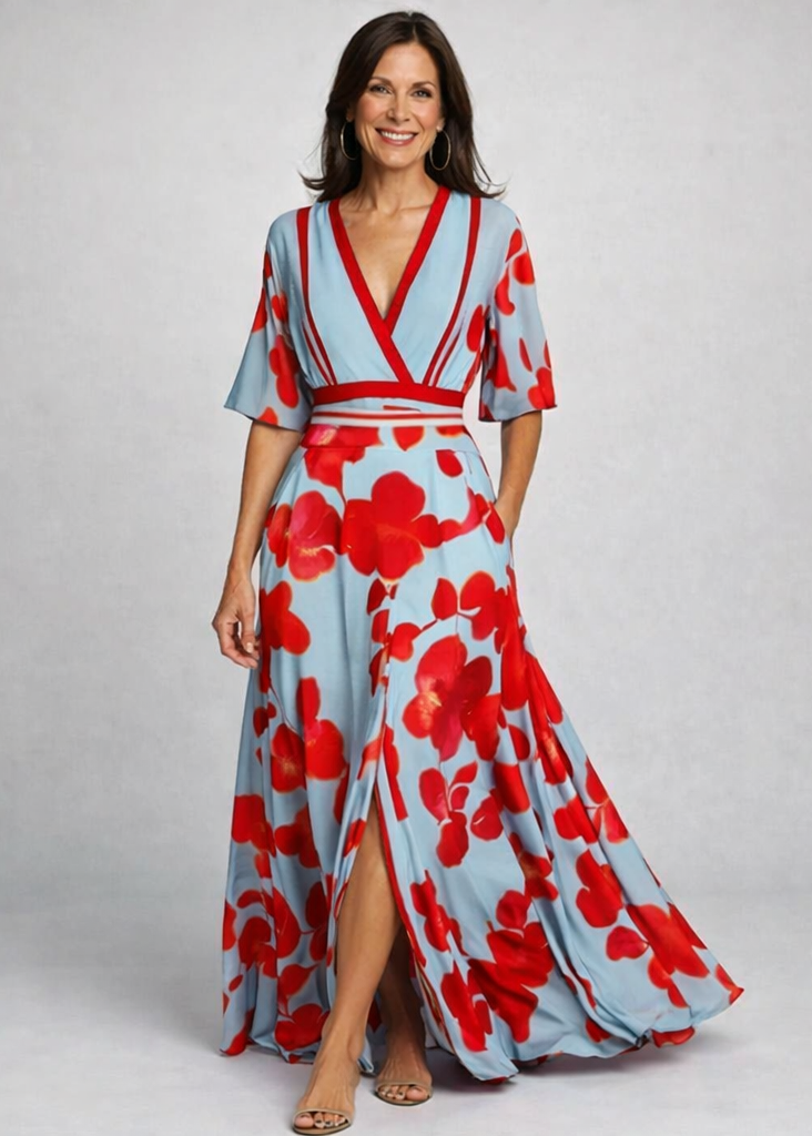 VIVIENNE | Denise - Blumen Maxi Kleid