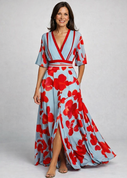VIVIENNE | Denise - Blumen Maxi Kleid