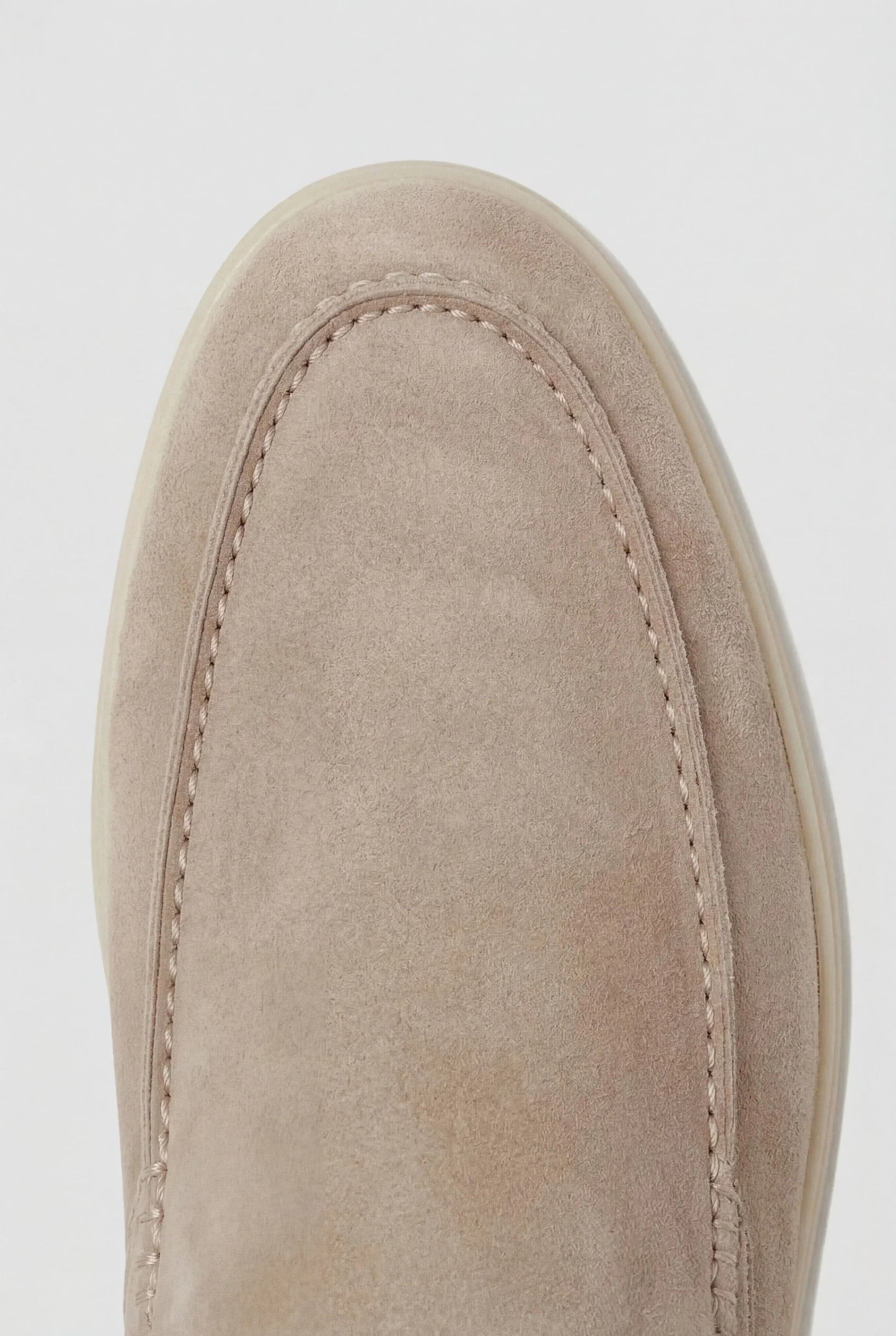Beige Wildleder Yacht Mule