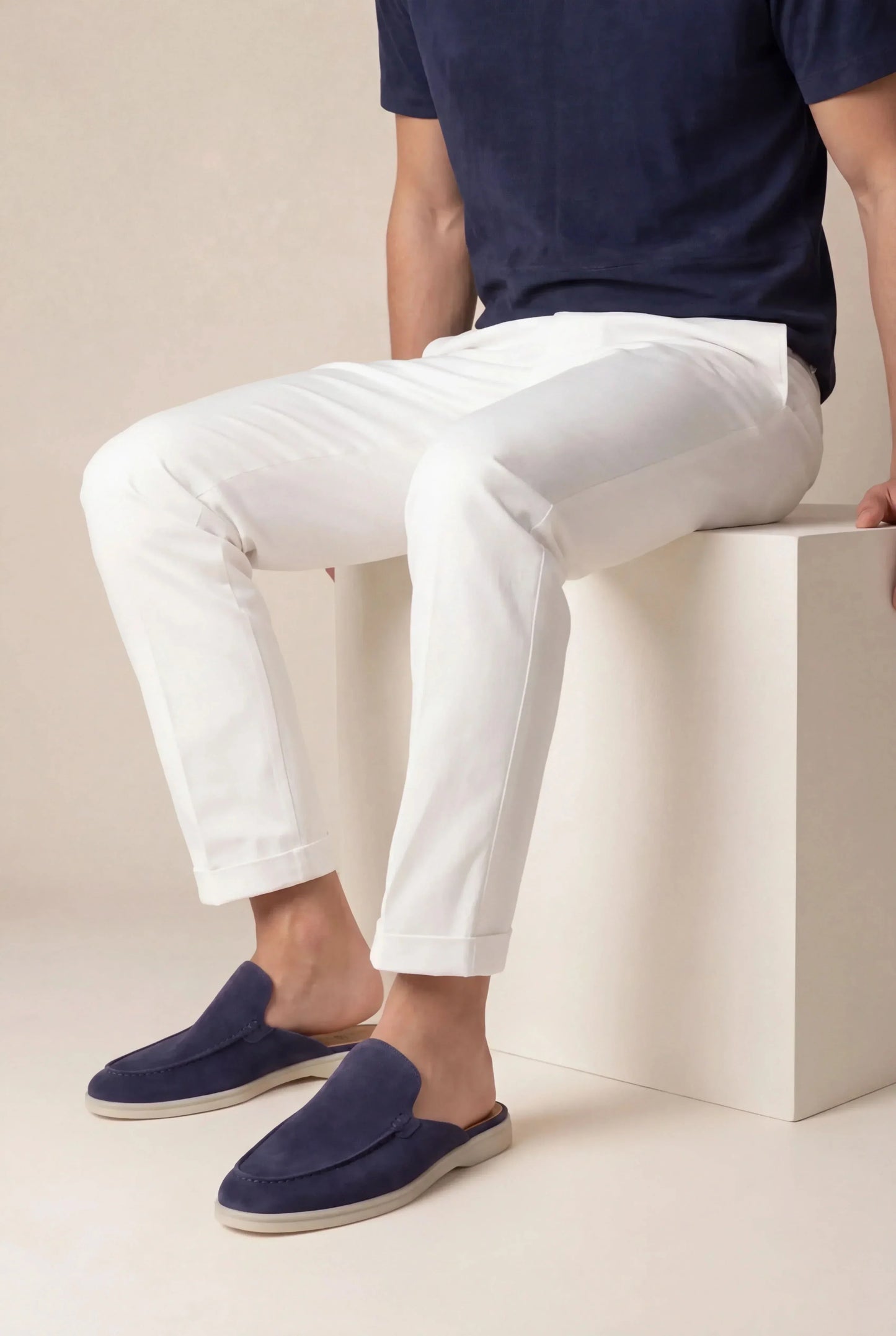 Marine-Wildleder Yacht Mule