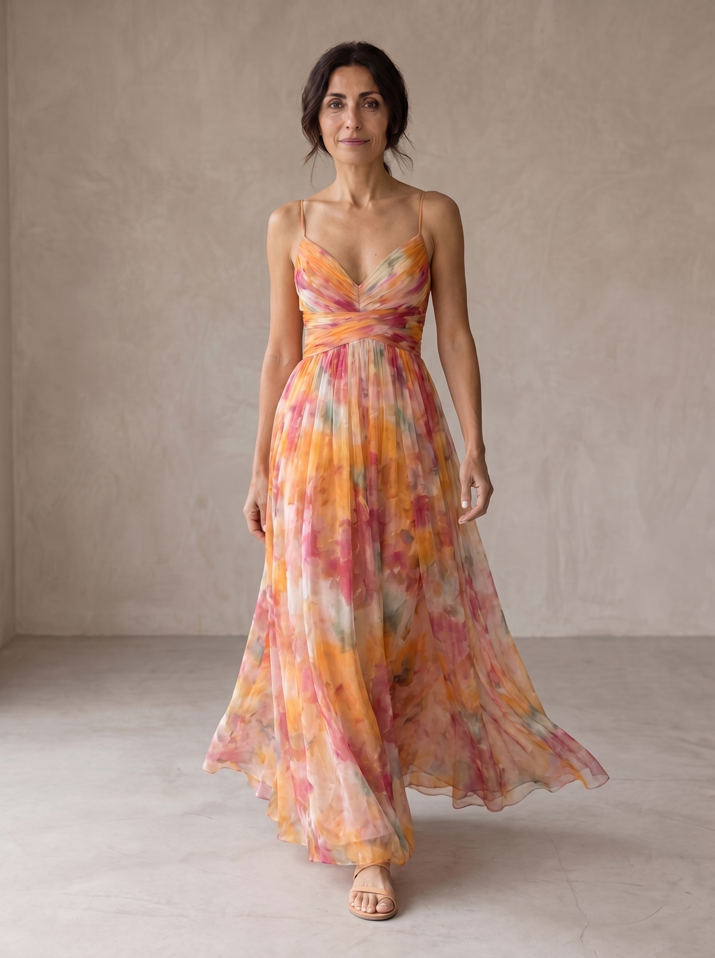 Giselle | Charmantes Maxi-Kleid mit Blumenmuster