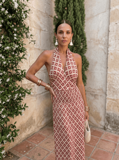Elegantes Kleid mit schulterfreiem Design