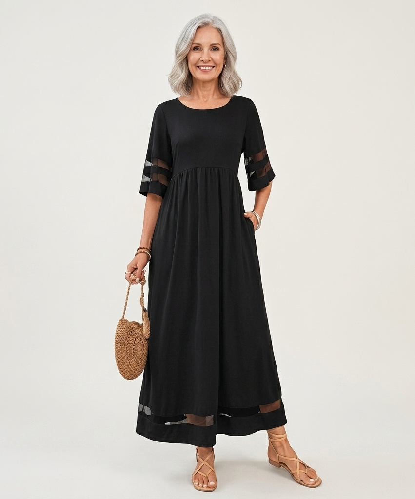 Aubrey™ | Figurbetontes midi Kleid mit Bauchweg-Effekt