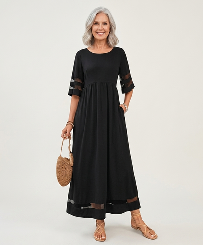 Aubrey™ | Figurbetontes midi Kleid mit Bauchweg-Effekt