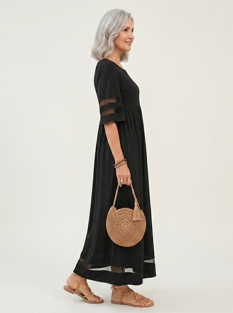 Aubrey™ | Figurbetontes midi Kleid mit Bauchweg-Effekt