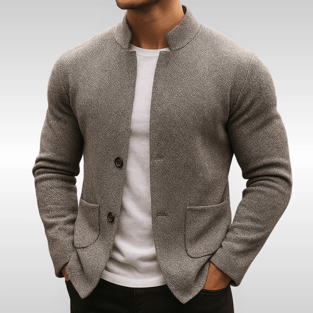 Leon – Strukturierte Strickjacke