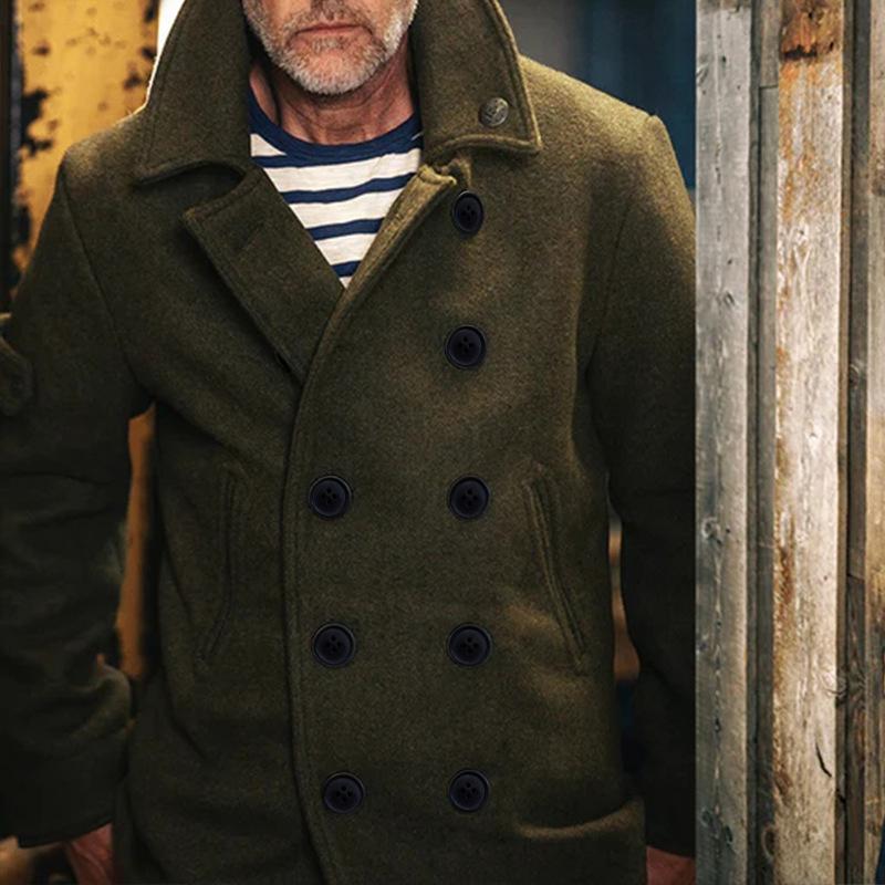 AlpenNord™ | Zweireihiger Mantel mit Revers für Herren