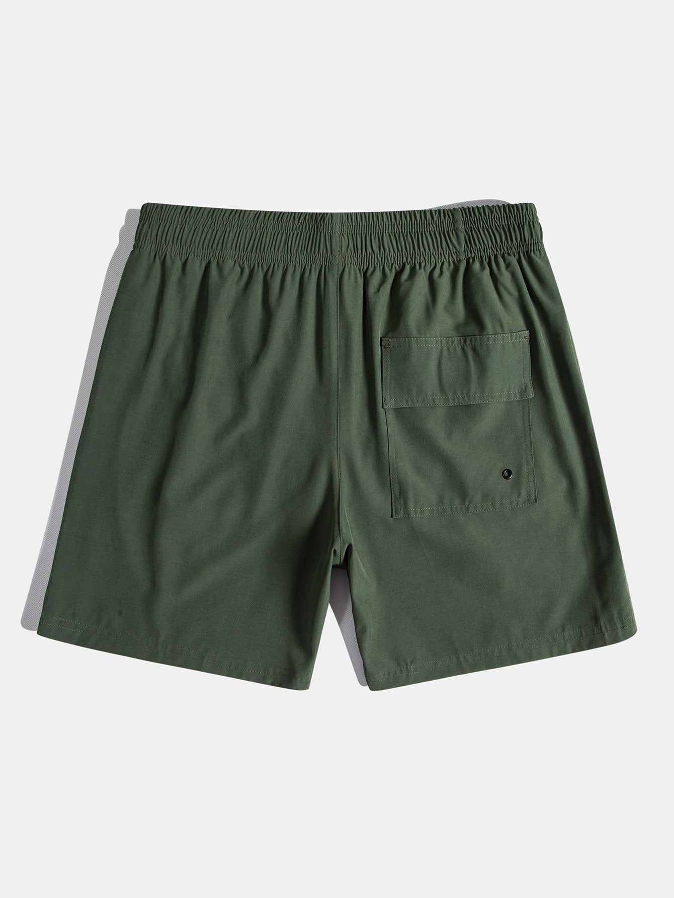 Palmbaum-Print Kontrast Ringer T-Shirt & Schwimmshorts