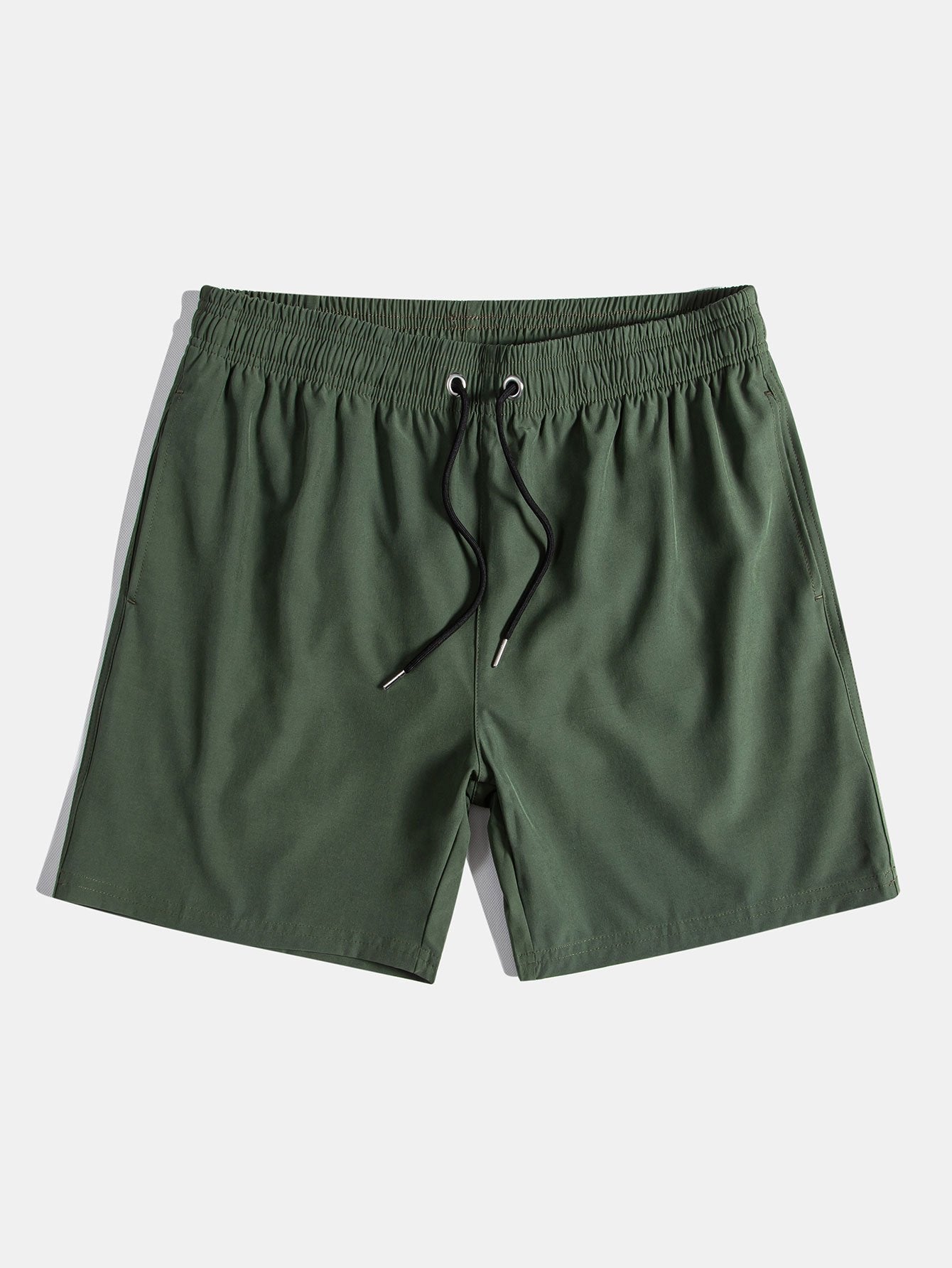Palmbaum-Print Kontrast Ringer T-Shirt & Schwimmshorts