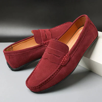 Retro Wildleder Herren Slipper