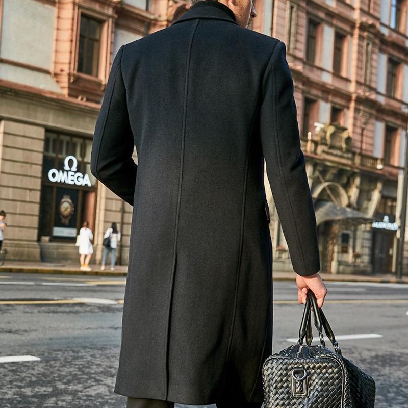 AlpenNord™ | Slim-Fit-Mantel mit Revers für Herren