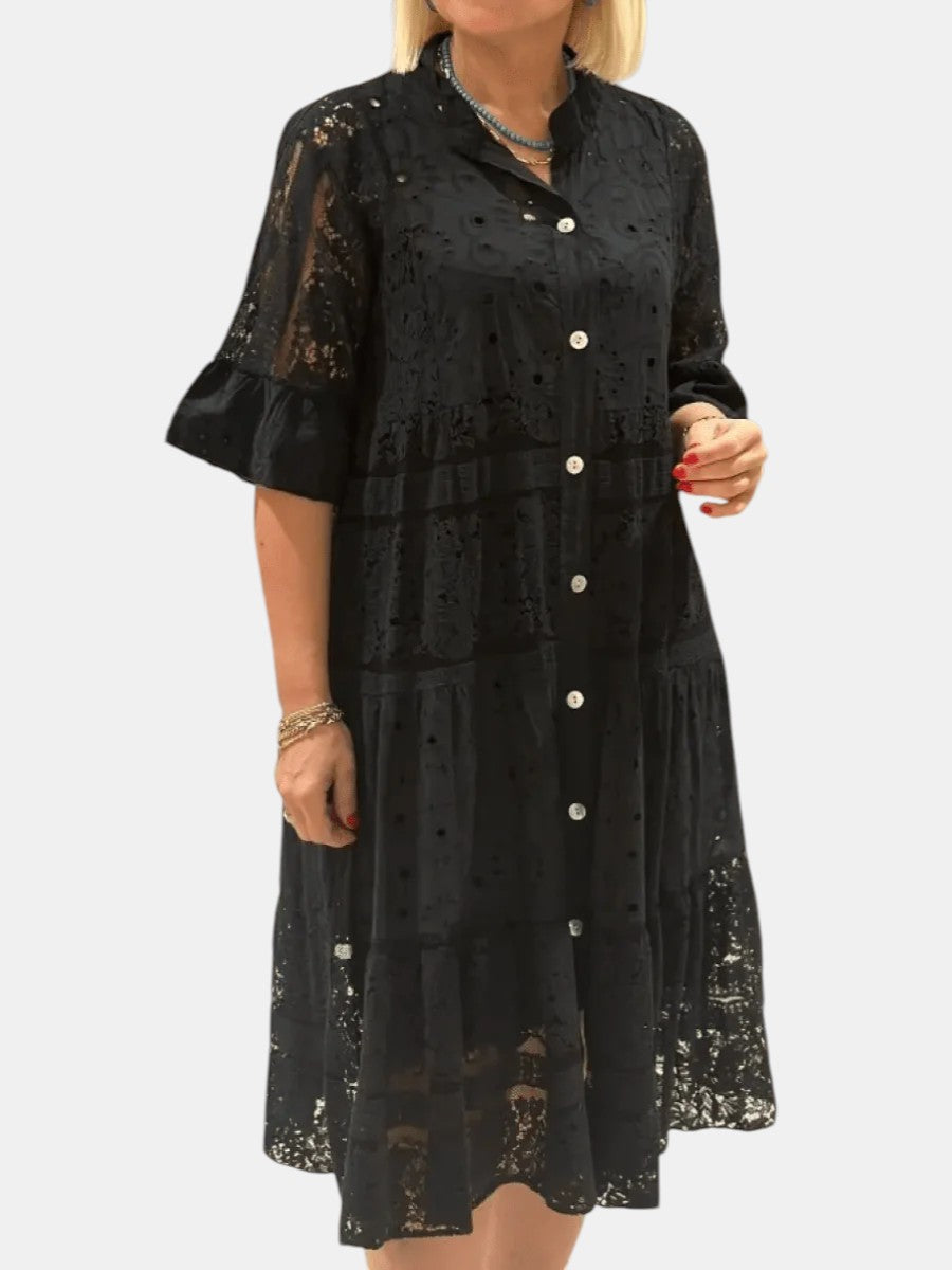 Cherylann™ | Geblümtes Midikleid