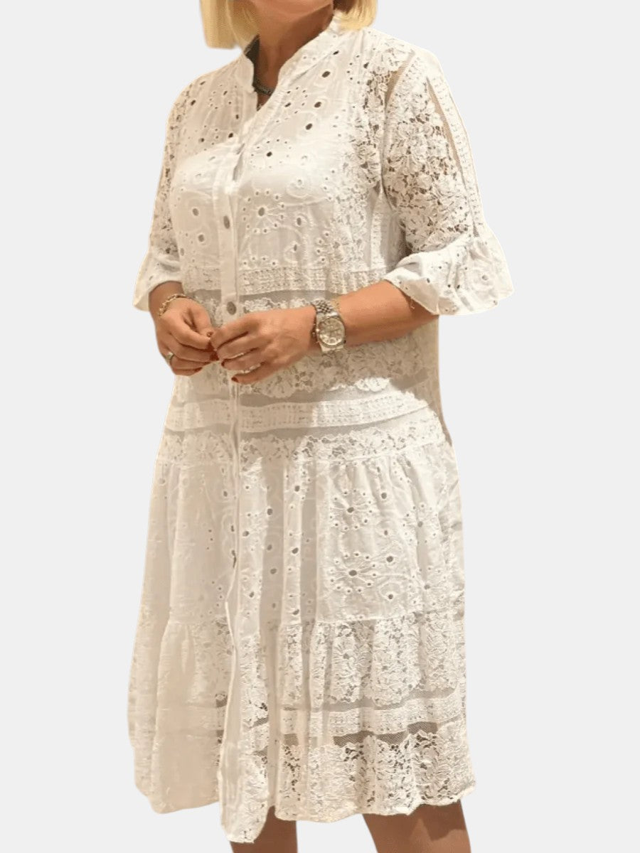 Cherylann™ | Geblümtes Midikleid