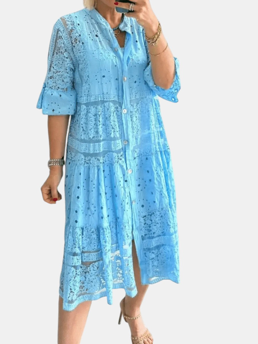 Cherylann™ | Geblümtes Midikleid