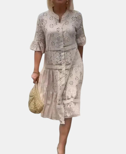 Cherylann™ | Geblümtes Midikleid