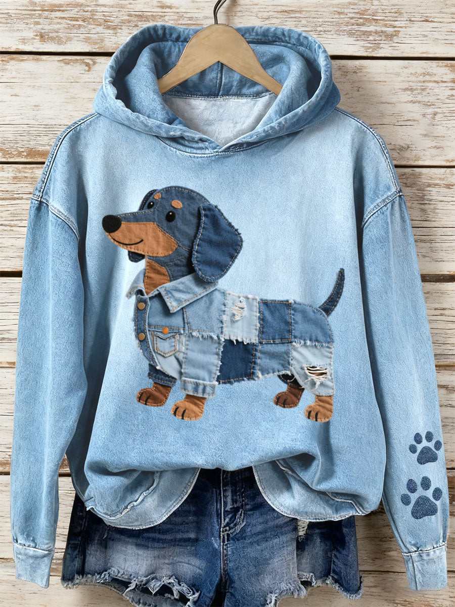 Estrella - Damen Sweatshirt Patchwork Kunst Jamnik-Thema