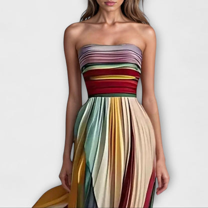 Liva™ - Lange Kleid aus hochwertigem Stoff