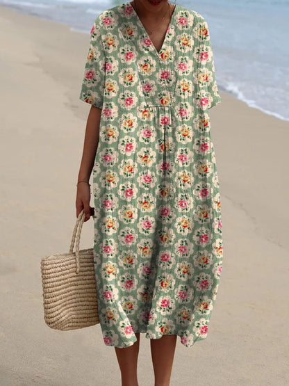 Femke - Vintage Blumen Kleid