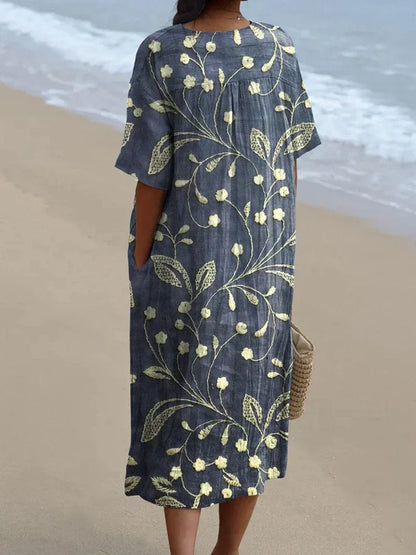 Van Elst Mode® | Sommerbrise Bedrucktes Kleid
