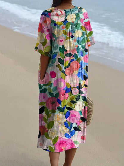 Van Elst Mode® | Sommerbrise Bedrucktes Kleid
