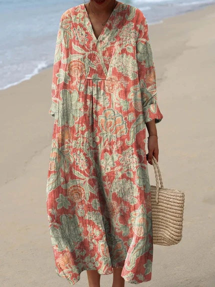 Van Elst Mode® | Sommerliche Blumenprint Kleid