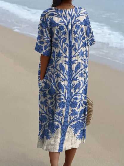 Van Elst Mode® | Sommerliche Blumenprint Kleid